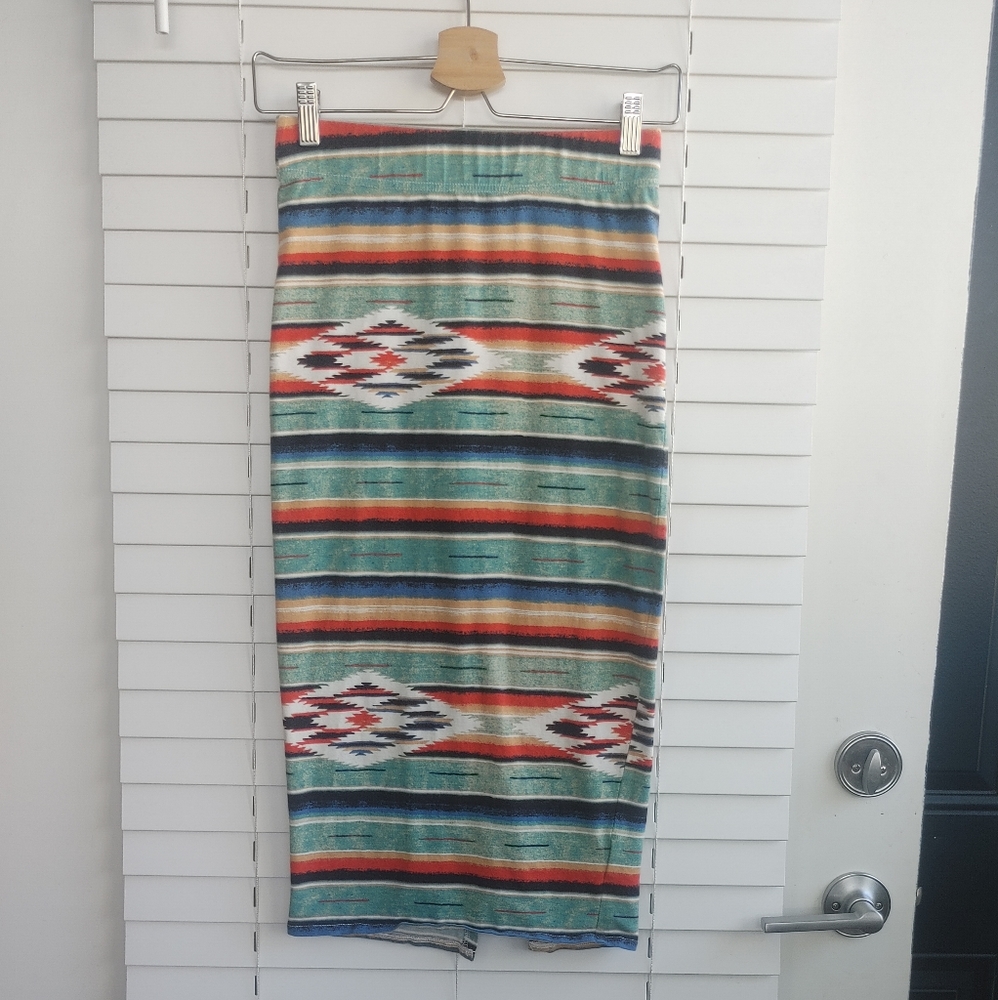 UO Patterned Midi Skirt